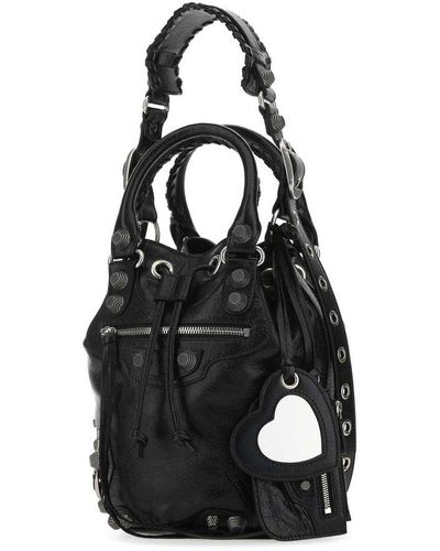 Balenciaga Le Cagole Small Bucket Bag - Black