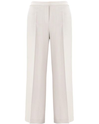 Theory Mid-rise Tailored Trousers - Natural