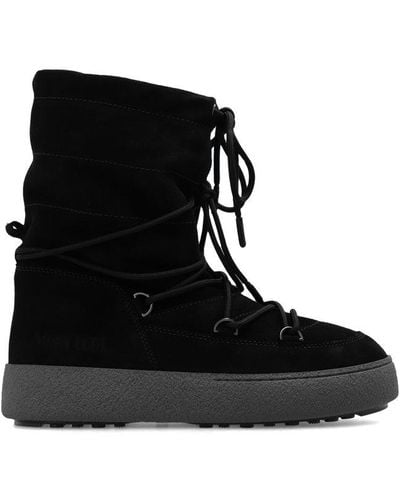Moon Boot Ltrack Lace-up Boots - Black