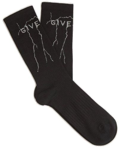 Givenchy Knit Logo Socks - Black