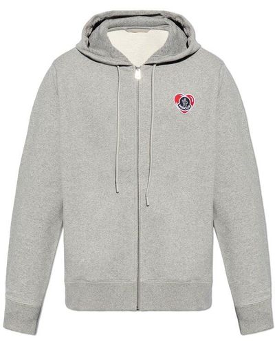 Moncler Sweatshirt With Logo - Grey