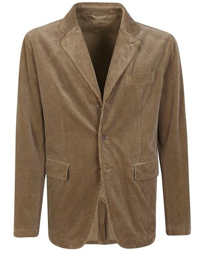 Aspesi Flap-pocketed Single-breasted Blazer - Green