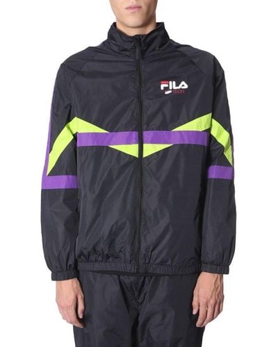 Fila Track Sweatshirt With Zip - Black