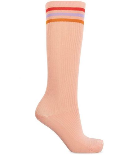Marni Striped Socks, - Pink
