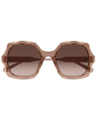 Chloé Oversized Square-frame Sunglasses - Brown