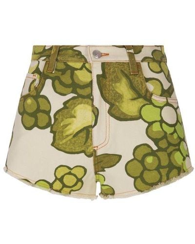 Etro Denim Shorts - Green