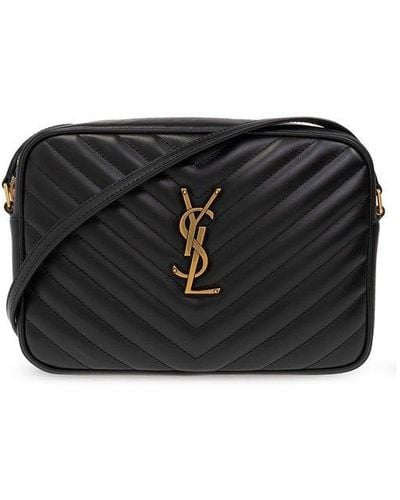 Saint Laurent Lou Quilted Leather Cross-body Bag - Black
