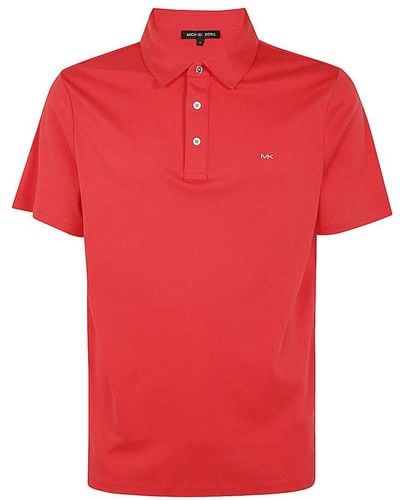 Michael Kors Logo Embroidered Slim-fit Polo Shirt