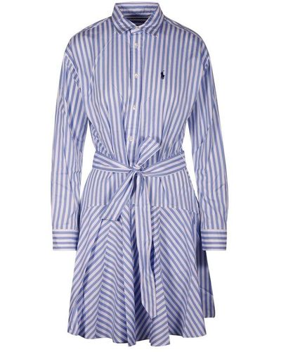 Polo Ralph Lauren Striped Shirt Dress - Blue