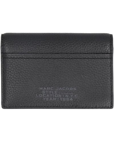 Marc Jacobs Logo Embossed Small Bifold Wallet - Black