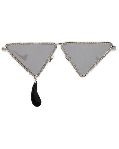 Gucci Geometric Frame Sunglasses - Grey