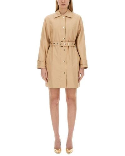 MICHAEL Michael Kors Cotton Trench Coat - Natural