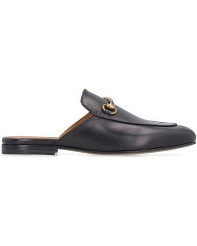 Gucci Princetown Leather Mules - Black