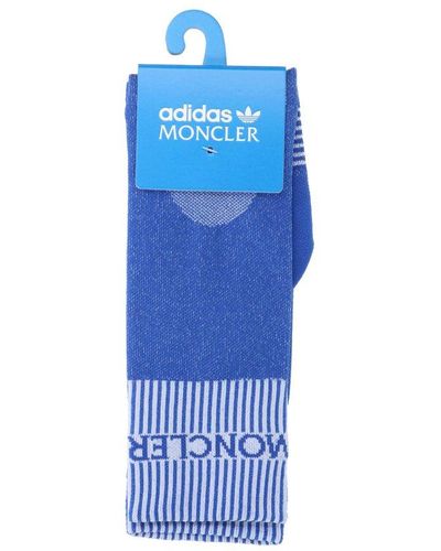 Moncler Genius X Adidas Logo Socks - Blue