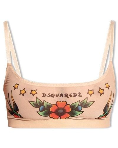 DSquared² Sheer Bra - Natural