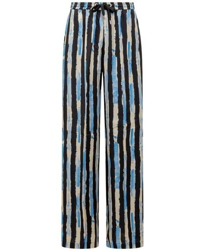 Pinko Striped Drawstring Trousers - Blue