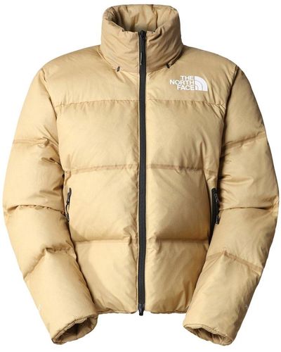 The North Face 1996 Retro Nupste Zipped Puffer Jacket - Natural