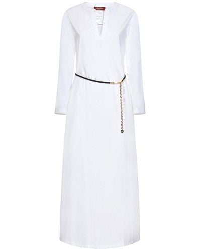 Max Mara Studio Long Dress - White