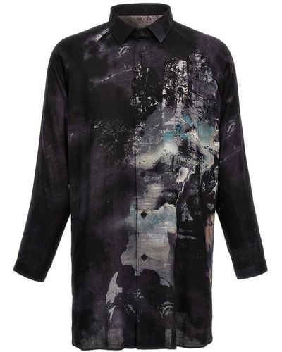 Yohji Yamamoto 'J-Pt Side Gusset' Shirt - Black