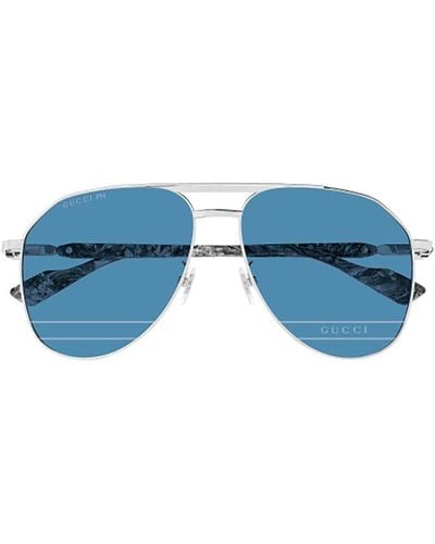 Gucci Aviator Sunglasses - Blue