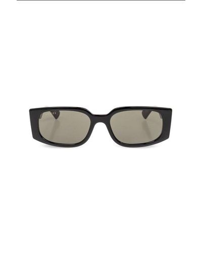 Gucci Sunglasses With Logo, - Black