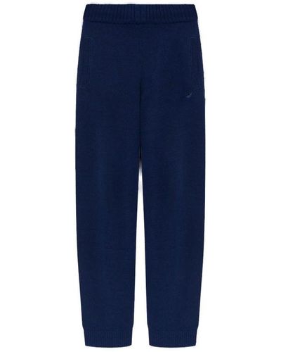 adidas Originals Essentials W Straight Leg Knitted Trousers - Blue