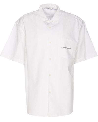 ih nom uh nit Logo Printed Short-sleeved Shirt - White