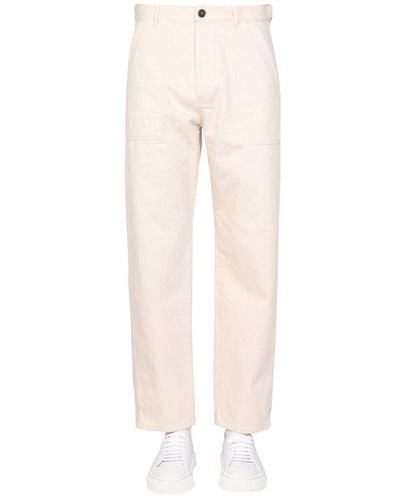 Philippe Model Cotton Trousers - Natural