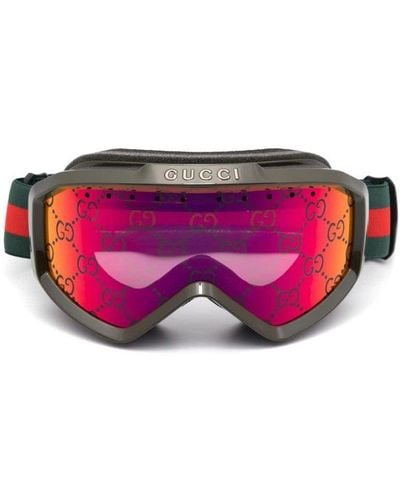Gucci GG Motif Ski Sunglasses - Pink
