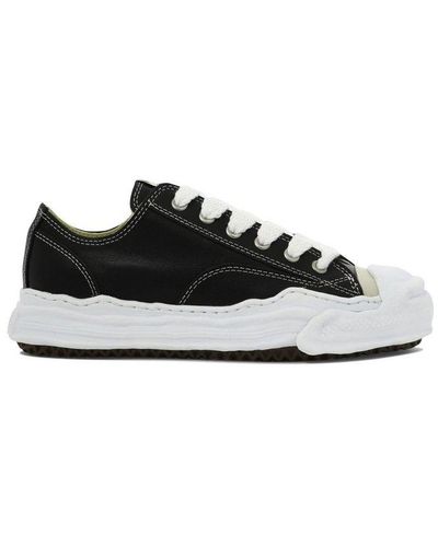 Maison Mihara Yasuhiro Original Sole Lace-up Sneakers - Black