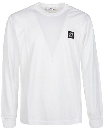 Stone Island Long Sleeve T-shirt - White
