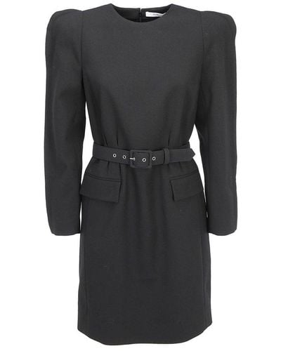 Givenchy Structured Belted Mini Dress - Black