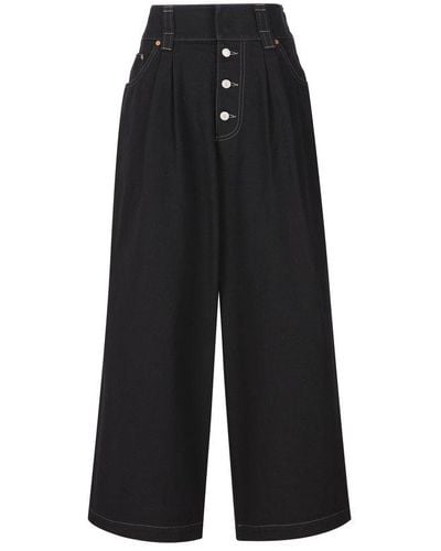 Gucci Oversized Denim Pants - Black