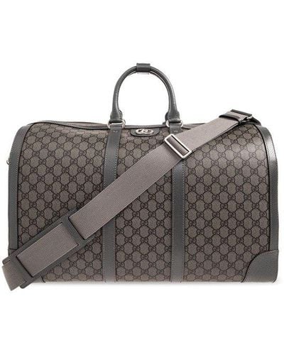 Gucci 'ophidia Large' Duffel Bag - Grey