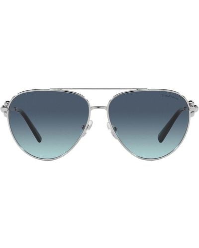 Tiffany & Co. Aviator Frame Sunglasses - Gray