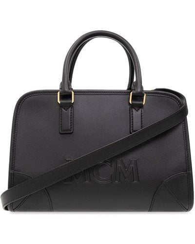MCM 'aren Boston' Shoulder Bag - Black