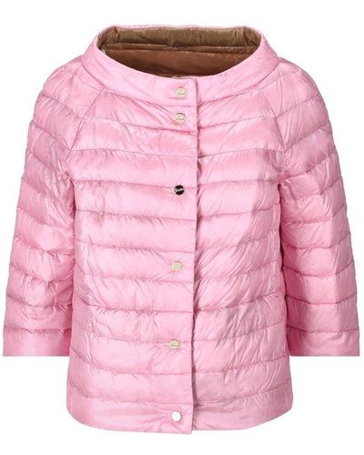 Herno Reversible Buttoned Padded Jacket - Pink