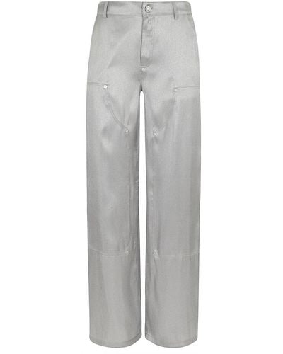 Moschino Jeans Straight Leg Carpenter Pants - Grey