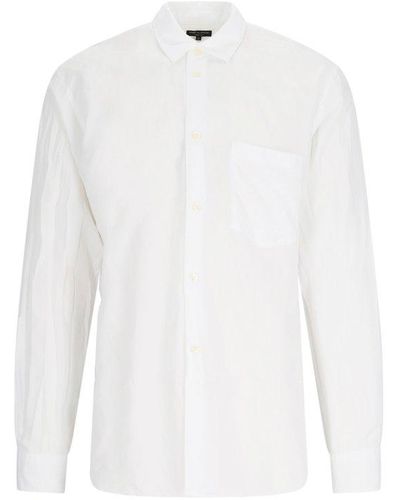 Comme des Garçons Long-sleeved Button-up Shirt - White