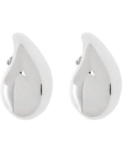 Bottega Veneta Drop Sterling Silver Earrings - White