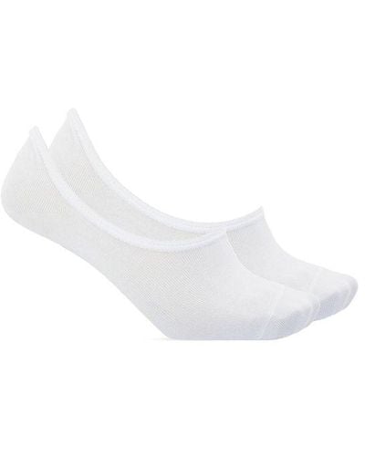 DIESEL 'skm-hidepat' Socks Two-pack, - White
