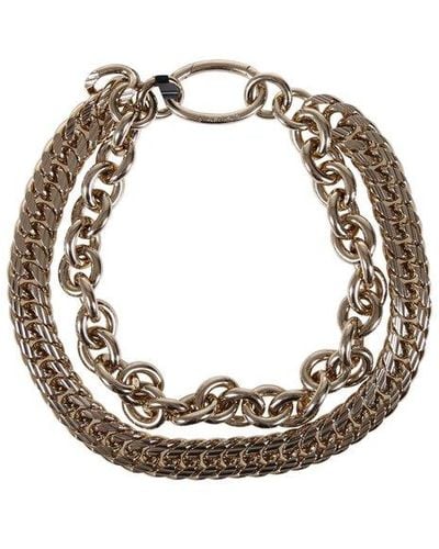 Max Mara Rito Chained Necklace - Metallic