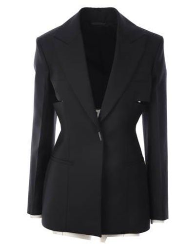 Givenchy Single-breasted Long-sleeved Blazer - Black