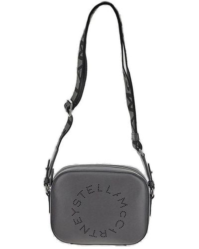 Stella McCartney Stella Logo Mini Crossbody Bag - Black