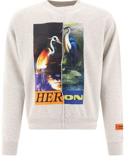 Heron Preston "split Light" Sweatshirt - Multicolour