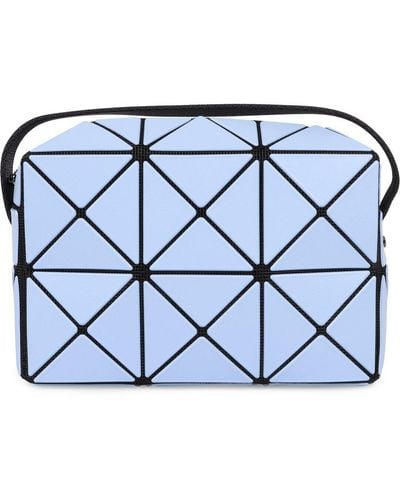 Bao Bao Issey Miyake Lucent Matte Geometric Panelled Crossbody Bag - Blue