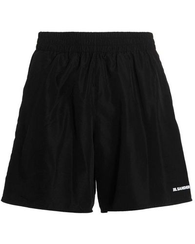 Jil Sander Logo Shorts - Black