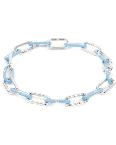 Bottega Veneta Two-tone Chained Necklace - Blue