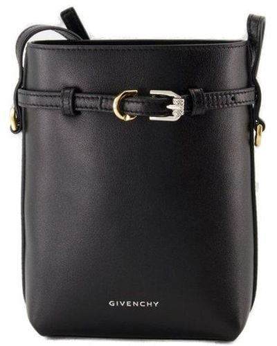 Givenchy Buckle Detailed Crossbody Bag - Black