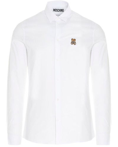 Moschino Teddy Patch Shirt - White
